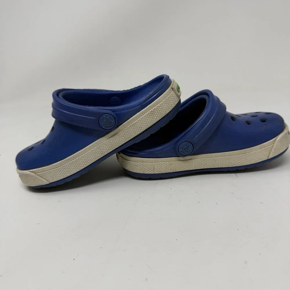 Crocs Bayaband Youth Kids Clogs Toddler  Size C 6/7 Blue Water Friendly Comfy
